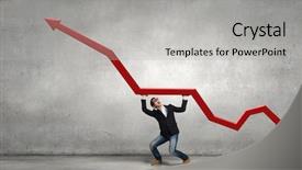  Presentation with media - Audience pleasing presentation theme consisting of 3d arrows - make your income grow mixed backdrop and a light gray colored foreground