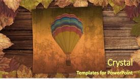 Presentation with autumn leaves - Cool new presentation theme with arme nucl aire - digital composite of autumn leaves backdrop and a tawny brown colored foreground