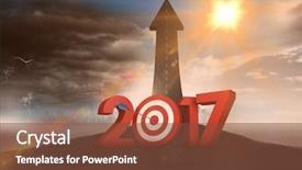  Presentation with animated - Colorful presentation theme enhanced with 3d blurry animated flare backdrop and a tawny brown colored foreground