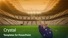  Presentation with flare - Presentation theme with 3d blurry animated flare background and a tawny brown colored foreground