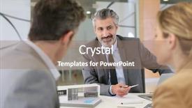  Presentation with lawyer client meeting - Amazing presentation theme having 3d building construction - architect meeting with clients backdrop and a coral colored foreground