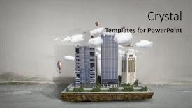  Presentation with architectural - Cool new theme with 3d building construction - architectural exterior project mixed media backdrop and a light gray colored foreground