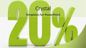  Presentation with percent - PPT layouts enhanced with 3d character - percent off discount 3d illustration background and a yellow colored foreground