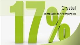  Presentation with animal and plants illustration - Presentation theme consisting of 3d character - percent off discount 3d illustration background and a soft green colored foreground