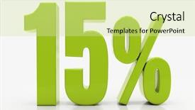  Presentation with animal and plants illustration - Slide set featuring 3d character - percent off discount 3d illustration background and a soft green colored foreground