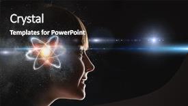  Presentation with character - Audience pleasing presentation theme consisting of 3d character - silhouette of school girl backdrop and a black colored foreground