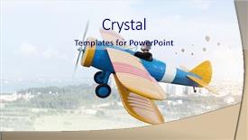  Presentation with man and woman divorce drawing - Audience pleasing theme consisting of 3d character - woman in drawn airplane mixed backdrop and a sky blue colored foreground