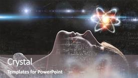  Presentation with school - Audience pleasing slide deck consisting of 3d charactor - silhouette of school girl backdrop and a gray colored foreground