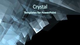  Presentation with crystal - Amazing presentation theme having 3d crystal graphics - glass effect backdrop and a ocean colored foreground