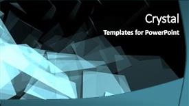  Presentation with flying - Colorful PPT theme enhanced with 3d crystal graphics - glass flying backdrop and a  colored foreground