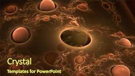  Presentation with phases - Theme enhanced with 3d crystal graphics - one of phases of development background and a tawny brown colored foreground