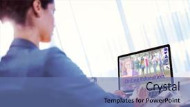  Presentation with curtain - Slides enhanced with 3d curtain - composite image of students background and a  colored foreground