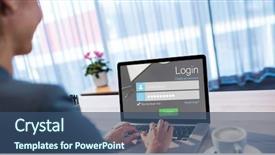  Presentation with curtain - Presentation with 3d curtain - digital composite of businesswoman signing background and a ocean colored foreground