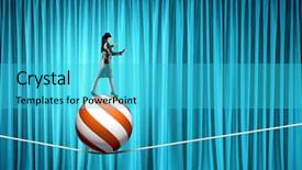  Presentation with curtain - Beautiful presentation theme featuring 3d curtain - go it blind mixed media backdrop and a  colored foreground