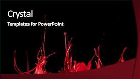  Presentation with color splash - Theme enhanced with 3d dark colours - abstract color splash isolated background and a black colored foreground