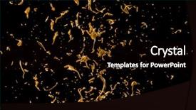  Presentation with black liquid - Audience pleasing theme consisting of 3d dark colours - abstract golden liquid splash isolated backdrop and a black colored foreground