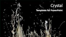  Presentation with black liquid - Colorful slide deck enhanced with 3d dark colours - abstract silver liquid splash isolated backdrop and a black colored foreground