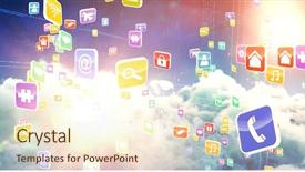  Presentation with computer vision and image processing - PPT layouts enhanced with 3d dark colours - composite 3d image of colourful background and a cream colored foreground