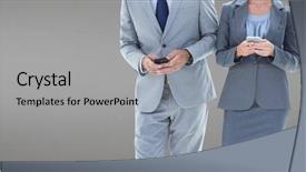  Presentation with digital - Amazing PPT layouts having 3d dark colours - digital composite of business people backdrop and a light gray colored foreground