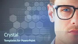  Presentation with close up of judo judo - Amazing presentation design having 3d face - 3d close up of young backdrop and a ocean colored foreground