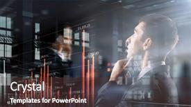  Presentation with modern medicine cardiology concept mixed - Audience pleasing slide set consisting of 3d face - portrait of thoughtful businessman mixed backdrop and a tawny brown colored foreground