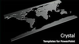  Presentation with old nautical vintage world map - Amazing presentation theme having 3d globe - 3d world map backdrop and a black colored foreground