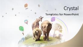  Presentation with tax - PPT theme with 3d globe - heavy transport tax mixed media background and a sky blue colored foreground