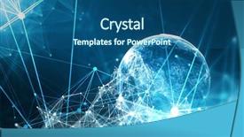  Presentation with emerging technologies in business and biotech - Audience pleasing PPT layouts consisting of 3d globe internet - new technologies for your business backdrop and a  colored foreground