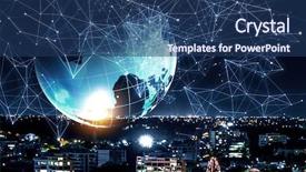  Presentation with business - Beautiful slides featuring 3d globe internet - new technologies for your business backdrop and a  colored foreground