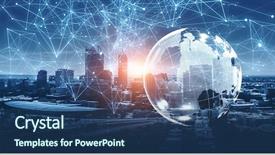  Presentation with business - Theme featuring 3d globe internet - new technologies for your business background and a  colored foreground