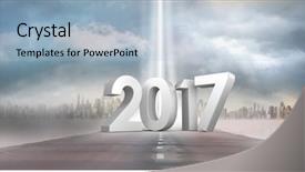  Presentation with composite - Beautiful slides featuring three horizon - 3d 2017 against a composite backdrop and a light blue colored foreground