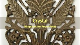  Presentation with wood carving - Presentation theme featuring ornate wood carving ornament background and a tawny brown colored foreground