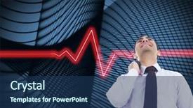  Presentation with businessman standing on maze - Cool new presentation design with 3d heart rate - composite image of smiling businessman backdrop and a  colored foreground