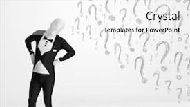  Presentation with human body - Beautiful slide deck featuring 3d human character is body backdrop and a  colored foreground