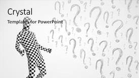  Presentation with human body - Audience pleasing presentation theme consisting of 3d human character is body backdrop and a white colored foreground