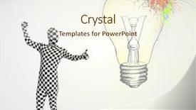  Presentation with human body - Beautiful PPT theme featuring 3d human character is body backdrop and a cream colored foreground