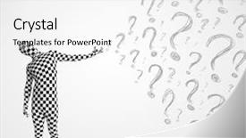  Presentation with human body - Slides with 3d human character is body background and a white colored foreground