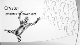  Presentation with human body - Presentation enhanced with 3d human character is body background and a white colored foreground