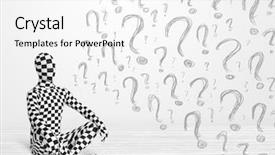  Presentation with human body - Slides consisting of 3d human character is body background and a  colored foreground