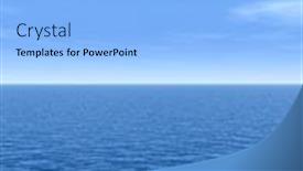  Presentation with calm sea - Theme consisting of 3d illustration of concept conceptual sea or ocean calm water waves sky cloudscape exotic or paradise background for nature peace summer travel tropical tourism vacation or holiday seascape background and a light blue colored foreground