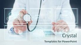  Presentation with wireless communication - Colorful slide set enhanced with 3d image of different application backdrop and a sky blue colored foreground