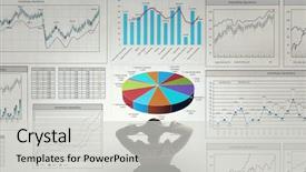  Presentation with rest - Colorful presentation design enhanced with 3d job satisfaction - businesswoman having rest in office backdrop and a light gray colored foreground