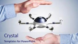  Presentation with drone - Cool new presentation theme with 3d little humans - modern 3d drone and human backdrop and a lemonade colored foreground