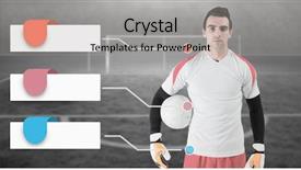  Presentation with infographic - PPT theme featuring 3d man target - digital composite of blank infographic background and a light gray colored foreground