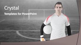  Presentation with soccer - Cool new slides with 3d man target - digital composite of soccer goalkeeper backdrop and a  colored foreground