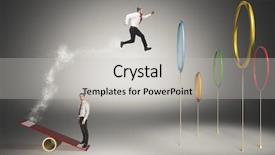  Presentation with achieve - Slide set featuring 3d man target - work together to achieve background and a light gray colored foreground