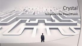  Presentation with ready - Theme having 3d brainstorming - businessman getting ready to enter background and a  colored foreground