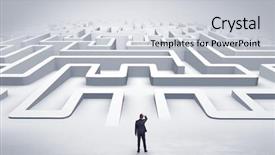  Presentation with ready - Cool new presentation with enter a 3d flat labyrinth backdrop and a light gray colored foreground