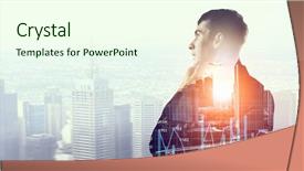  Presentation with modern medicine cardiology concept mixed - Slide deck enhanced with he is thinking ahead mixed background and a cream colored foreground