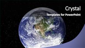  Presentation with water droplet - Cool new presentation theme with 3d map - earth in a water droplet backdrop and a black colored foreground